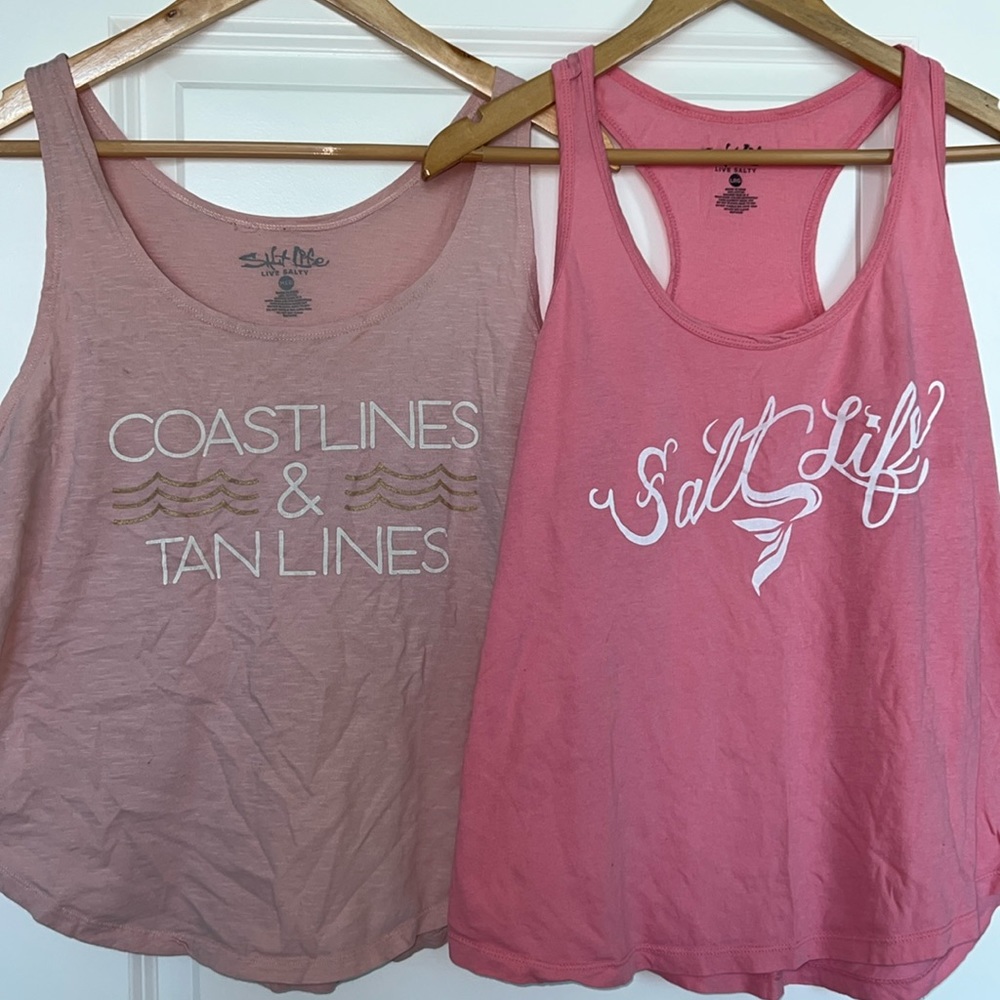 Salt Life tank tops. Sold together. Medium & Large